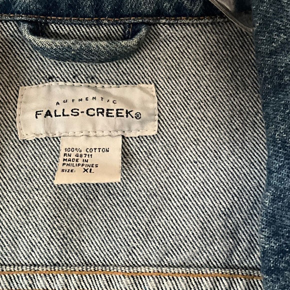 Falls Creek Mens Jeans Jacket Classic Blue Size XL - Picture 4 of 8